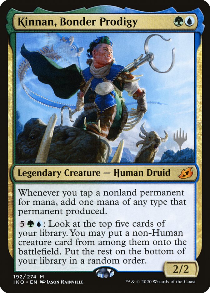 Kinnan, Bonder Prodigy (Promo Pack) [Ikoria: Lair of Behemoths Promos] | Good Games Adelaide SA