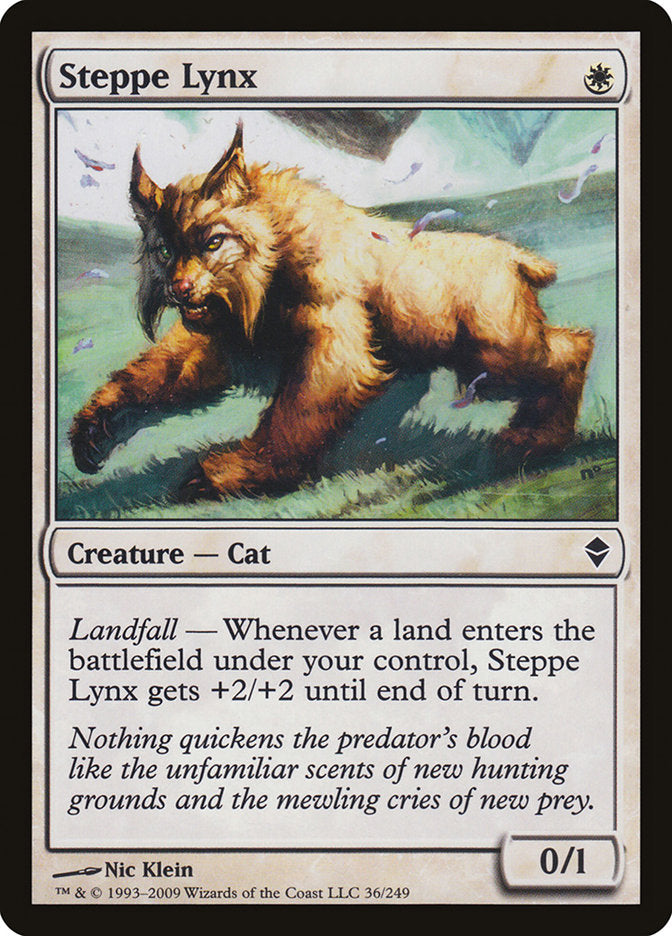 Steppe Lynx 36 (Zendikar)  - Foil | Good Games Adelaide SA