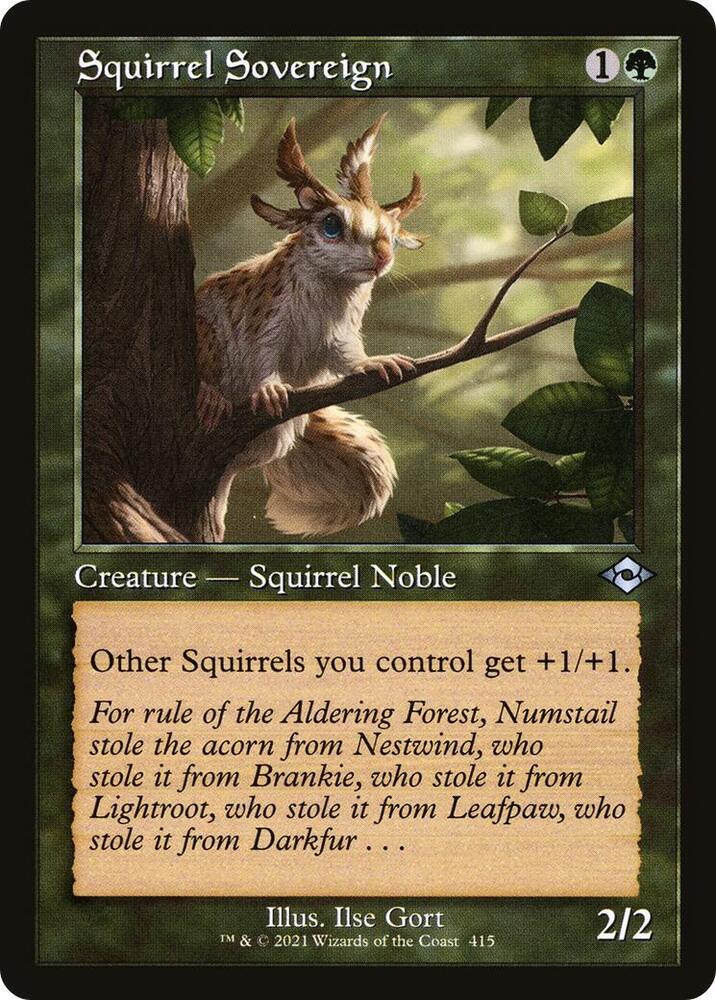 Squirrel Sovereign Retro Frame 415 (Modern Horizons 2)  - Foil | Good Games Adelaide SA