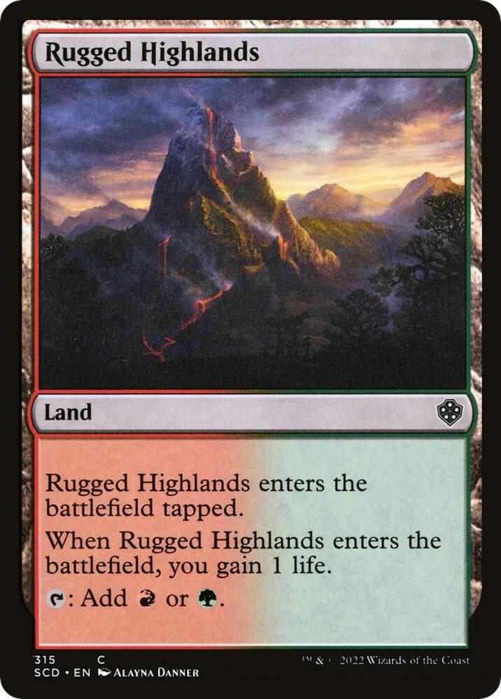 Rugged Highlands 315 (Starter Commander Decks)  | Good Games Adelaide SA