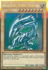 Blue-Eyes White Dragon [MAGO-EN001] Gold Rare | Good Games Adelaide SA