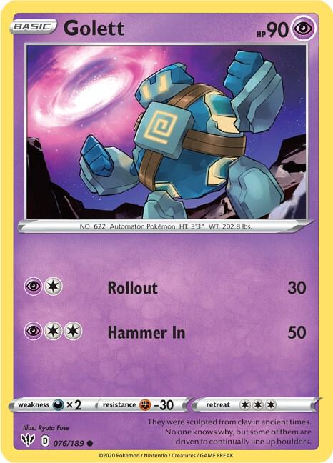 Golett 076/189 (SWSH03: Darkness Ablaze)  | Good Games Adelaide SA