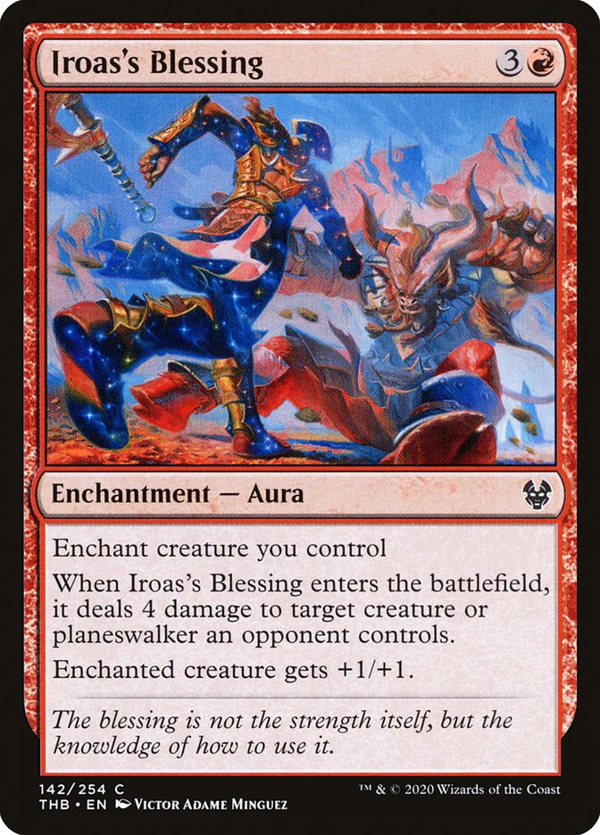 Iroas's Blessing 142 (Theros Beyond Death)  - Foil | Good Games Adelaide SA