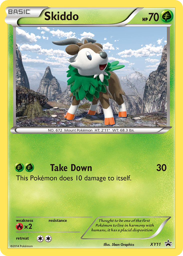 Skiddo (XY11) [XY: Black Star Promos] | Good Games Adelaide SA