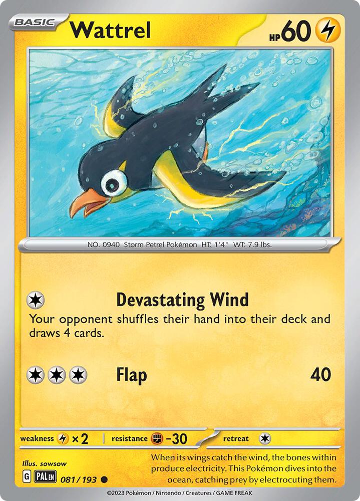Wattrel 081/193 (SV02: Paldea Evolved)  | Good Games Adelaide SA