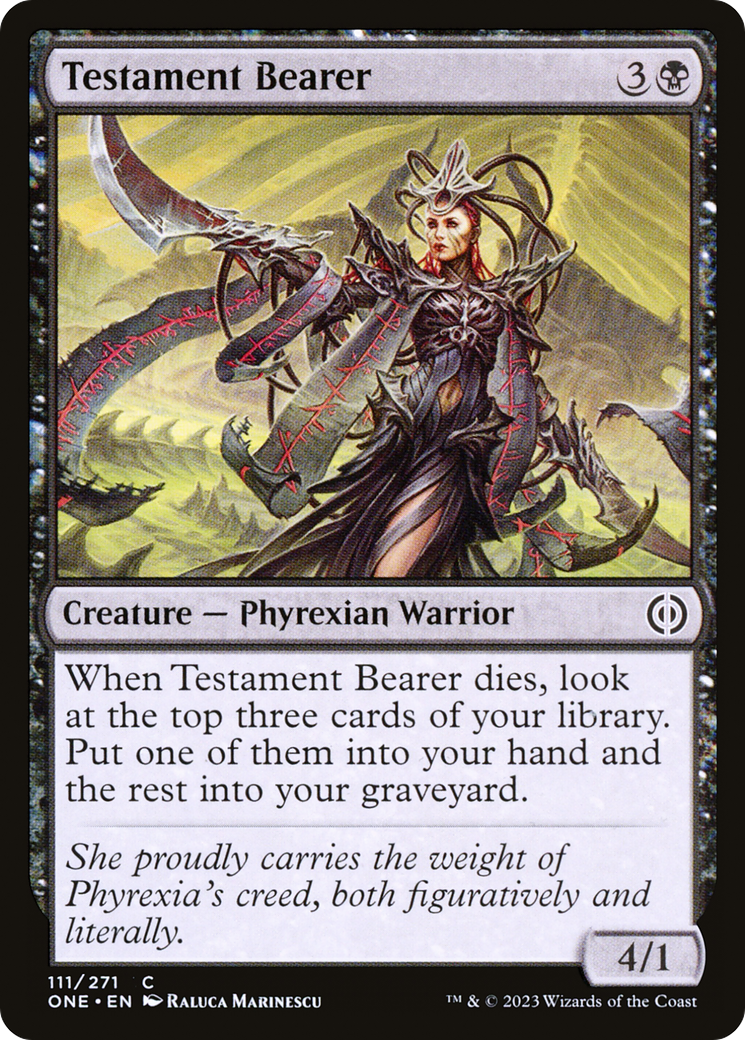 Testament Bearer [Phyrexia: All Will Be One] | Good Games Adelaide SA