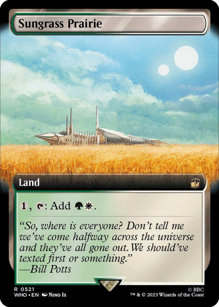 Sungrass Prairie 521 (Universes Beyond: Doctor Who)  - Foil | Good Games Adelaide SA