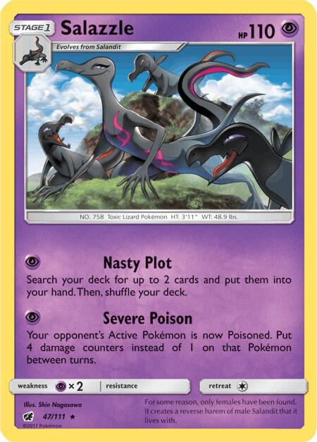 Salazzle 47/111 (SM - Crimson Invasion)  - Holofoil | Good Games Adelaide SA