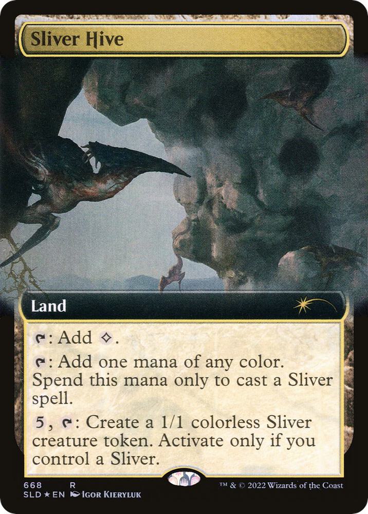Sliver Hive Extended Art 668 (Secret Lair Drop Series)  - Foil | Good Games Adelaide SA