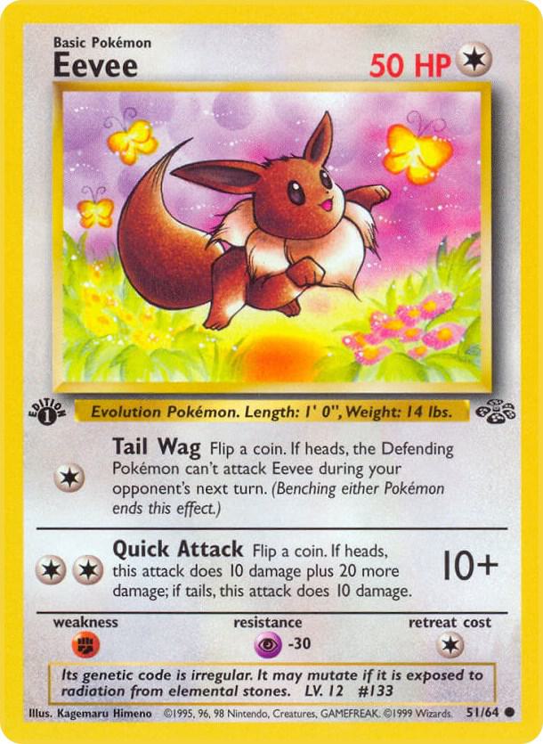 Eevee 51/64 (Jungle)  - 1st Edition | Good Games Adelaide SA
