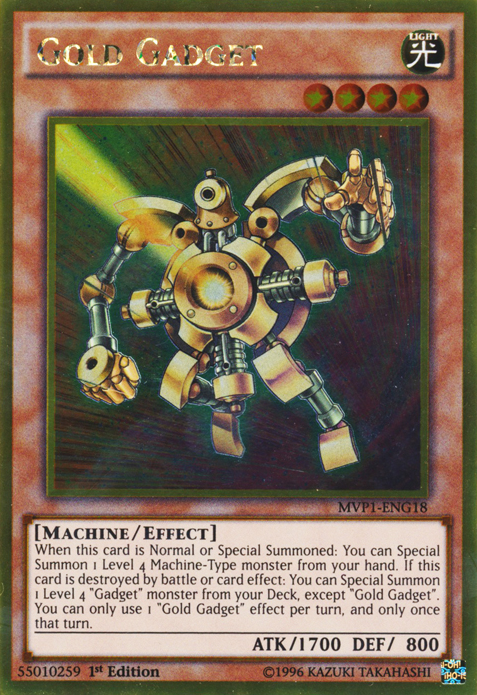 Gold Gadget [MVP1-ENG18] Gold Rare | Good Games Adelaide SA