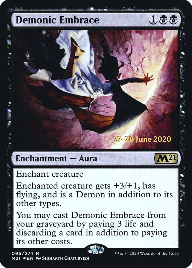 Demonic Embrace 95 (Prerelease Cards)  - Foil | Good Games Adelaide SA