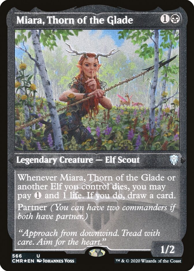 Miara, Thorn of the Glade (Foil Etched) [Commander Legends] | Good Games Adelaide SA