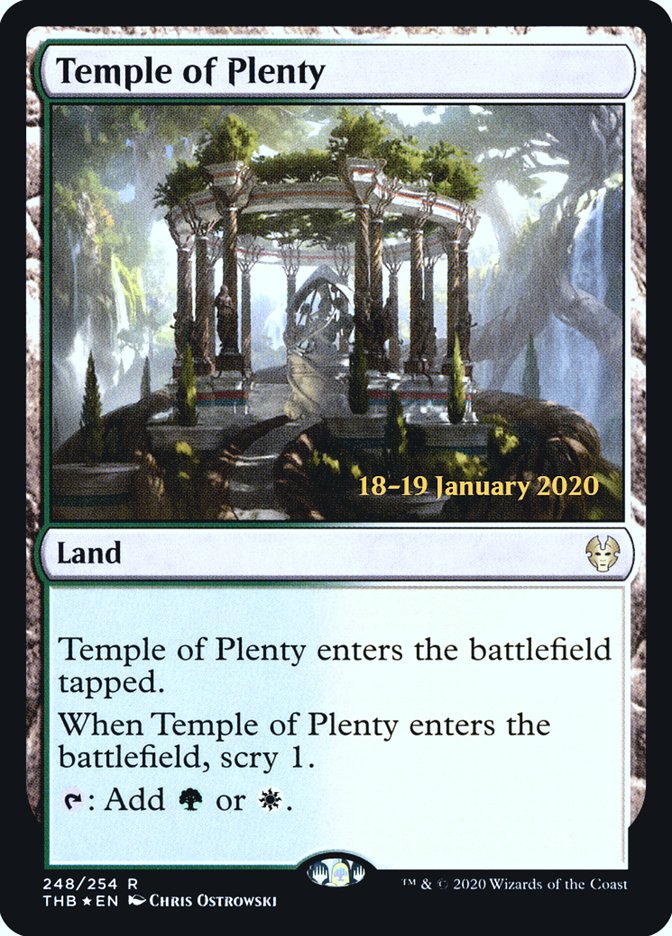 Temple of Plenty [Theros Beyond Death Prerelease Promos] | Good Games Adelaide SA