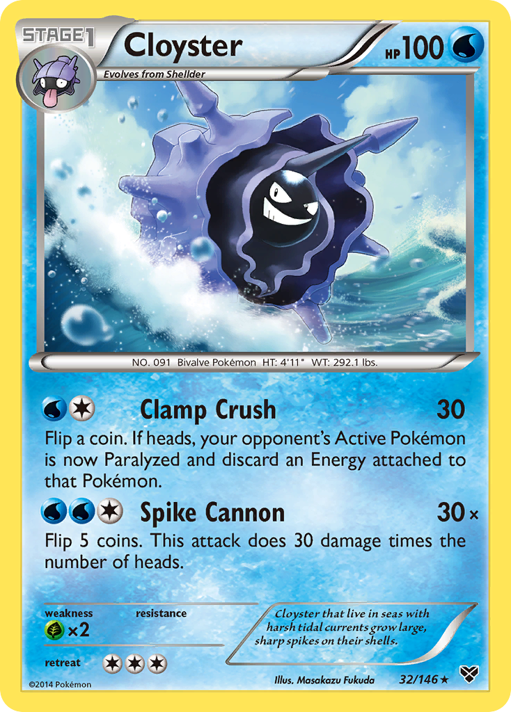 Cloyster (32/146) [XY: Base Set] | Good Games Adelaide SA