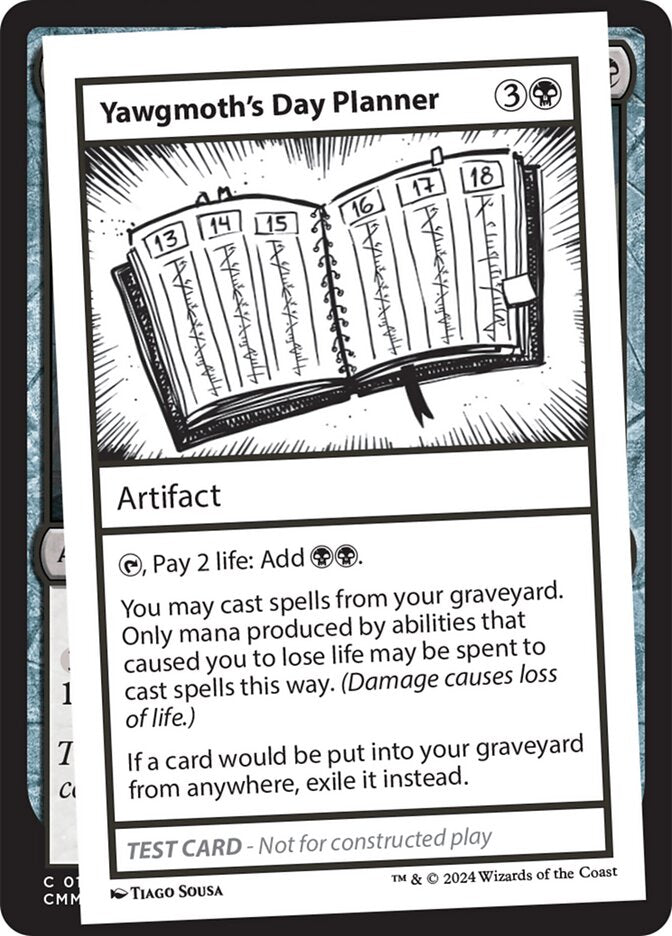 Yawgmoth's Day Planner  (Mystery Booster 2 Playtest Cards)  | Good Games Adelaide SA