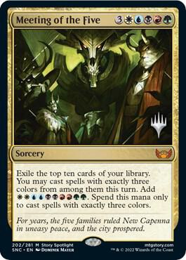 Meeting of the Five 202 (Promo Pack: Streets of New Capenna)  - Foil | Good Games Adelaide SA