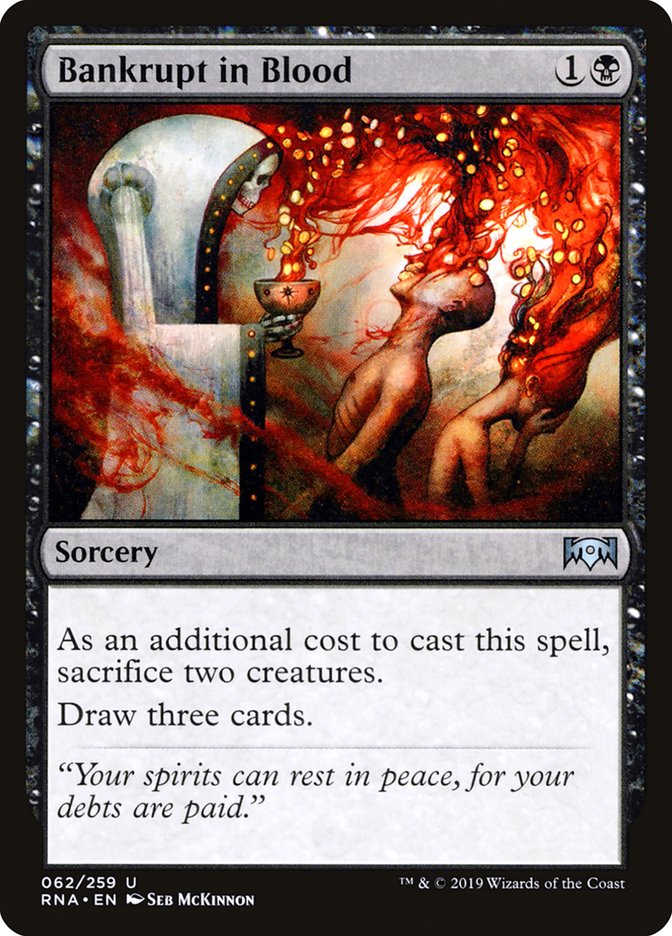 Bankrupt in Blood 62 (Ravnica Allegiance)  - Foil | Good Games Adelaide SA