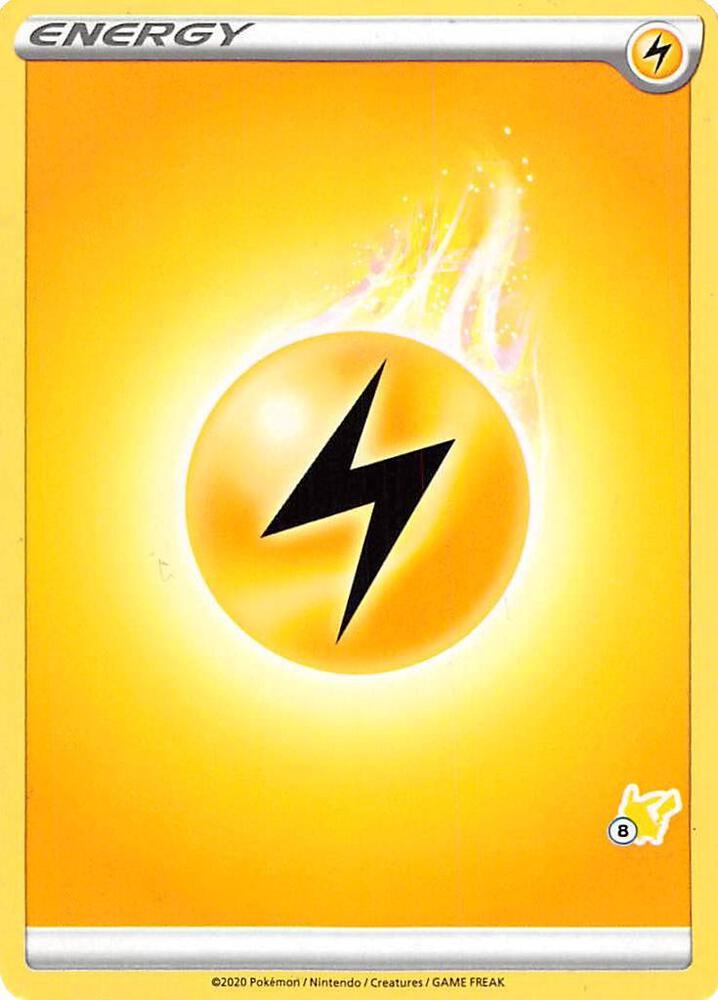 Lightning Energy 8 Pikachu Stamped  (Battle Academy 2022)  | Good Games Adelaide SA