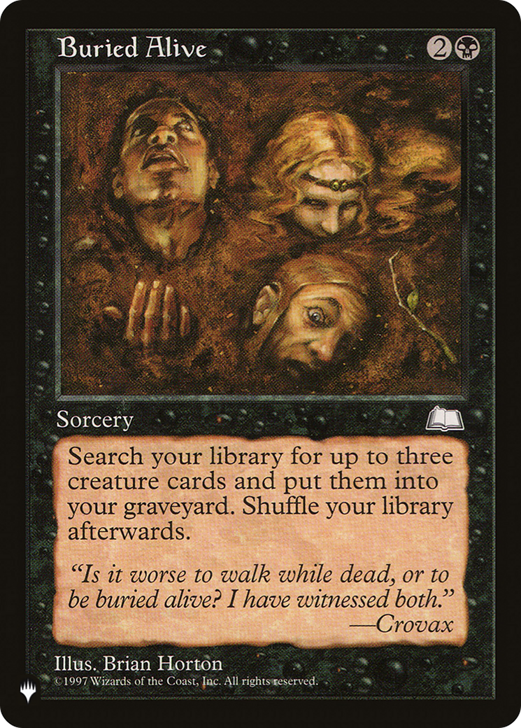 Buried Alive [The List Reprints] | Good Games Adelaide SA