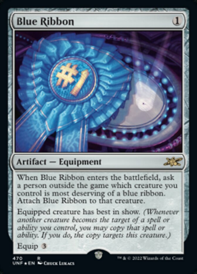 Blue Ribbon (Galaxy Foil) [Unfinity] | Good Games Adelaide SA