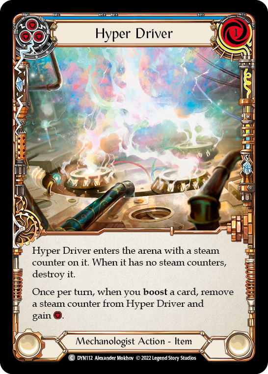Hyper Driver (Blue) [DYN112] (Dynasty)  Cold Foil | Good Games Adelaide SA