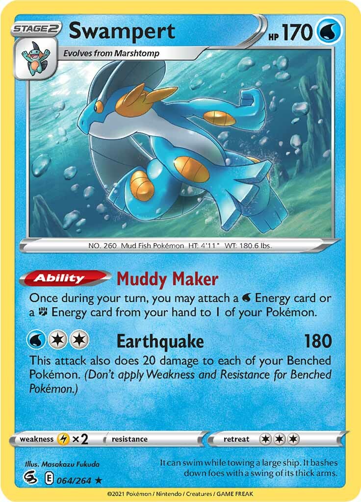 Swampert (064/264) [Sword & Shield: Fusion Strike] | Good Games Adelaide SA