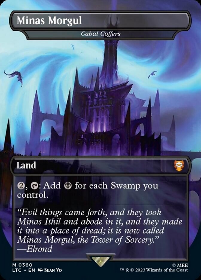 Minas Morgul - Cabal Coffers (Borderless) [The Lord of the Rings: Tales of Middle-Earth Commander] | Good Games Adelaide SA