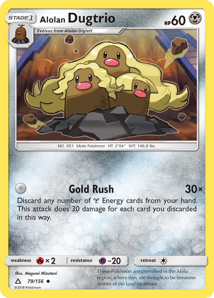 Alolan Dugtrio (79/156) [Sun & Moon: Ultra Prism] | Good Games Adelaide SA