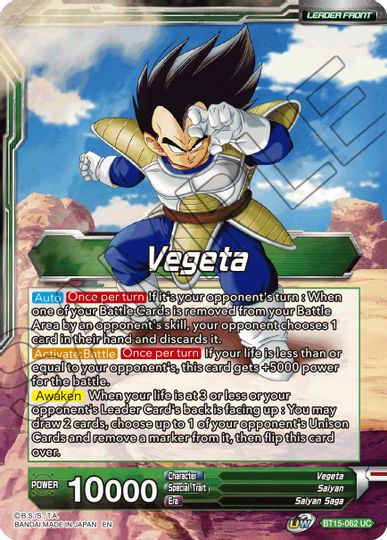Vegeta // Vegeta, Destined Confrontation (BT15-062) [Saiyan Showdown Prerelease Promos] | Good Games Adelaide SA