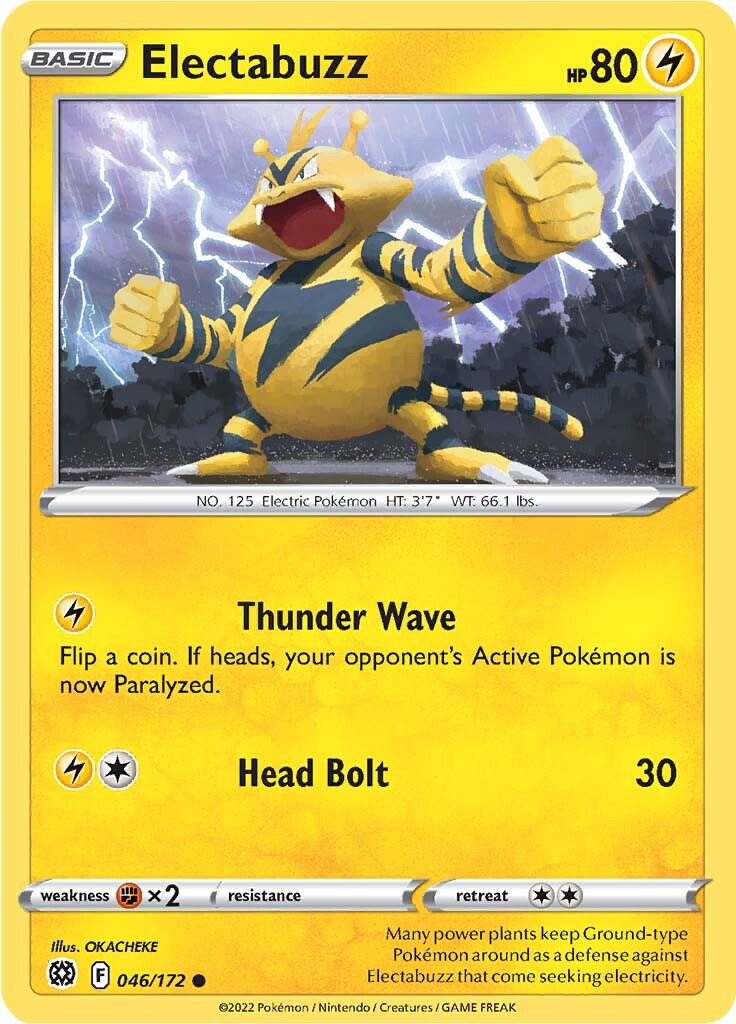 Electabuzz (046/172) [Sword & Shield: Brilliant Stars] | Good Games Adelaide SA