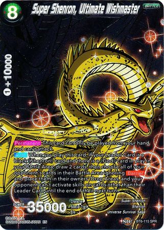 Super Shenron, Ultimate Wishmaster (SPR) [BT6-115_SPR] | Good Games Adelaide SA