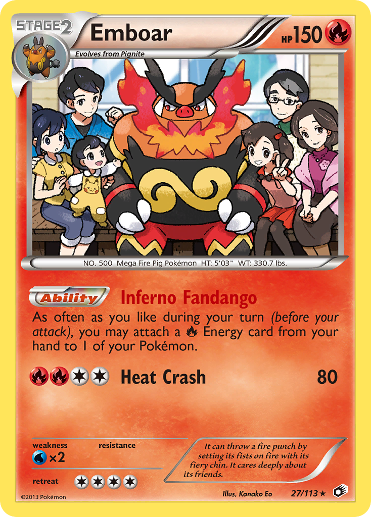 Emboar (27/113) (Theme Deck Exclusive) [Black & White: Legendary Treasures] | Good Games Adelaide SA