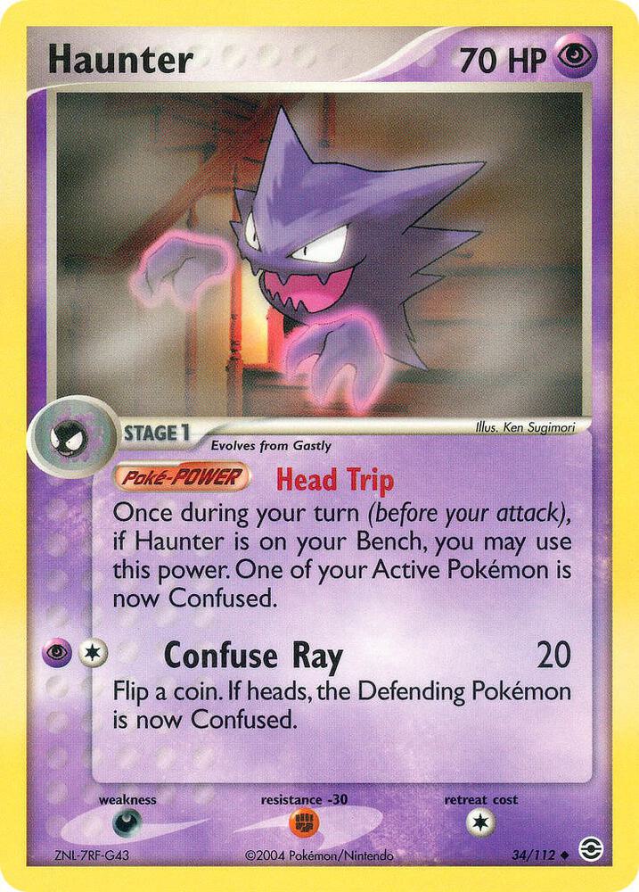 Haunter 34/112 (FireRed & LeafGreen)  - Reverse Holofoil | Good Games Adelaide SA