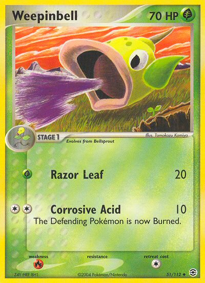 Weepinbell (51/112) [EX: FireRed & LeafGreen] | Good Games Adelaide SA