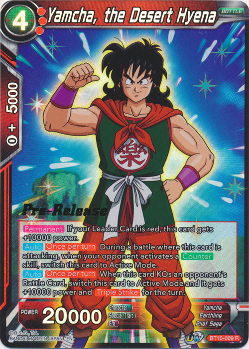 Yamcha, the Desert Hyena (BT10-009) [Rise of the Unison Warrior Prerelease Promos] | Good Games Adelaide SA
