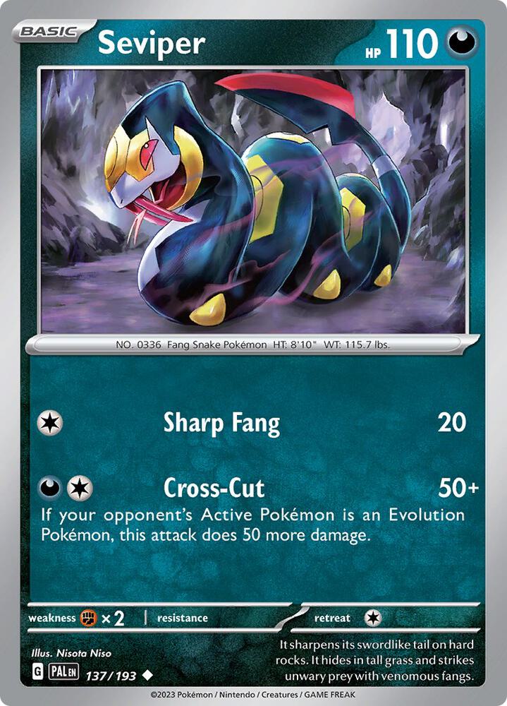 Seviper 137/193 (SV02: Paldea Evolved)  | Good Games Adelaide SA