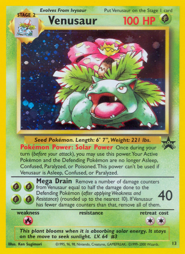 Venusaur (13) [Wizards of the Coast: Black Star Promos] | Good Games Adelaide SA