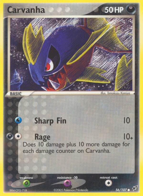 Carvanha (56/107) [EX: Deoxys] | Good Games Adelaide SA