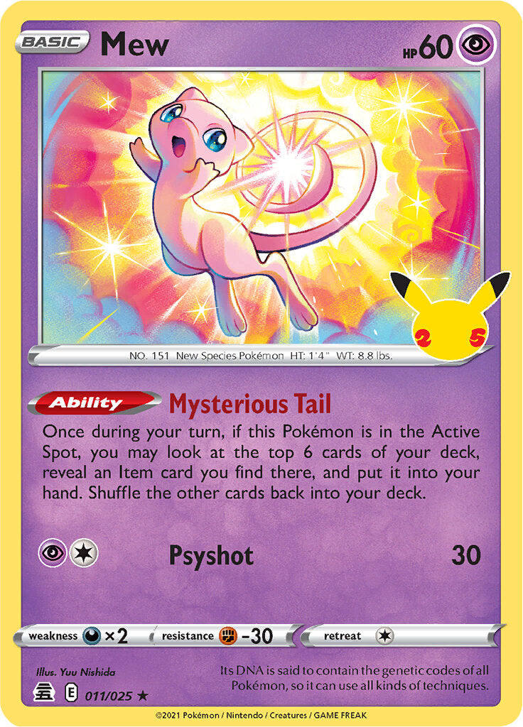 Mew (011/025) [Celebrations: 25th Anniversary] | Good Games Adelaide SA