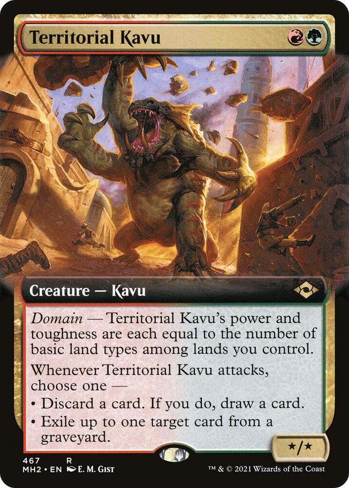 Territorial Kavu Extended Art 467 (Modern Horizons 2)  - Foil | Good Games Adelaide SA