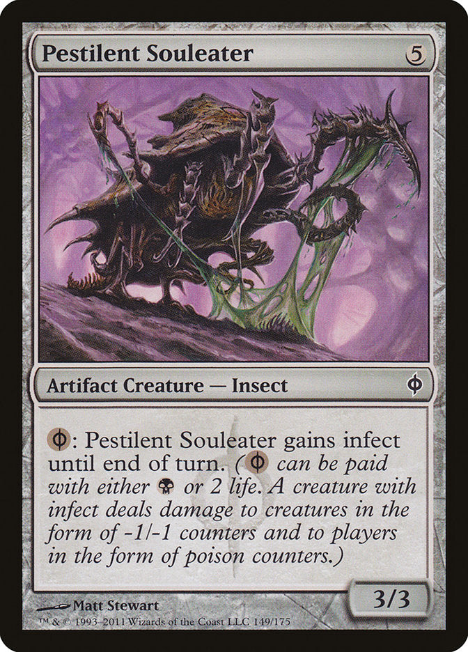 Pestilent Souleater 149 (New Phyrexia)  - Foil | Good Games Adelaide SA