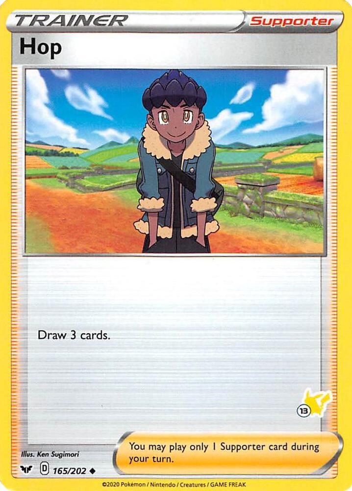 Hop 165 202 13 Pikachu Stamped 165/202 (Battle Academy 2022)  | Good Games Adelaide SA