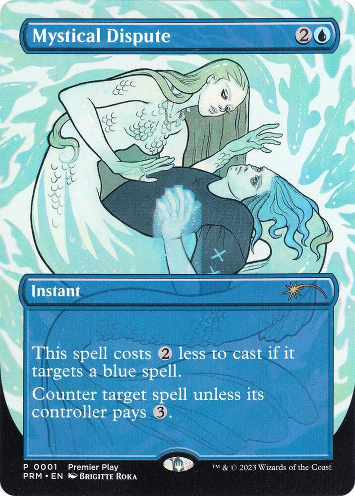 Mystical Dispute 1 (Pro Tour Promos)  - Borderless Foil | Good Games Adelaide SA