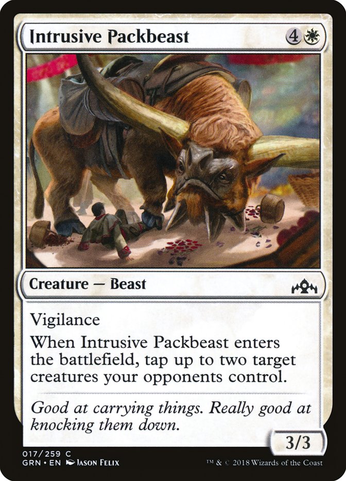 Intrusive Packbeast 17 (Guilds of Ravnica)  - Foil | Good Games Adelaide SA