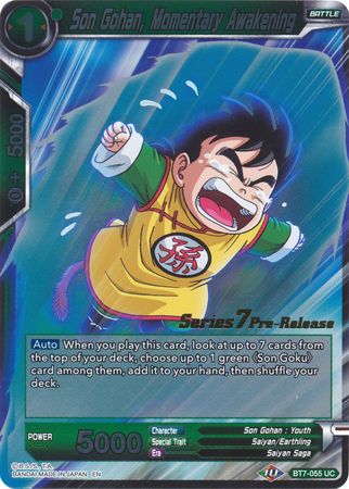 Son Gohan, Momentary Awakening (Assault of the Saiyans) [BT7-055_PR] | Good Games Adelaide SA