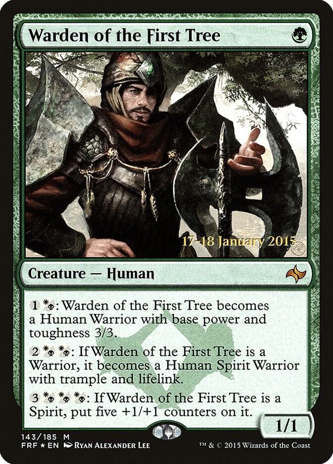 Warden of the First Tree 143 (Prerelease Cards)  - Foil | Good Games Adelaide SA