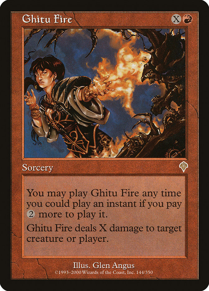 Ghitu Fire 144 (Invasion)  - Foil | Good Games Adelaide SA