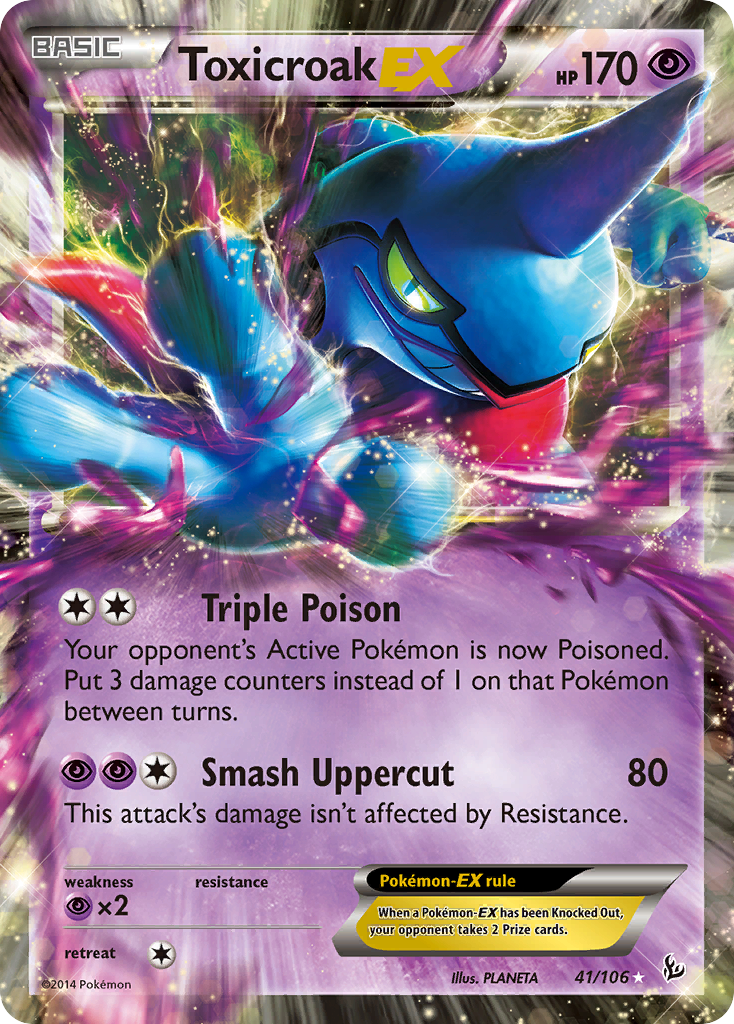 Toxicroak EX (41/106) [XY: Flashfire] | Good Games Adelaide SA