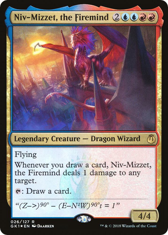 Niv-Mizzet, the Firemind 26 (Guilds of Ravnica: Guild Kits)  - Foil | Good Games Adelaide SA